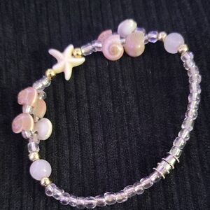 Starfish and Shell Bead Bracelet